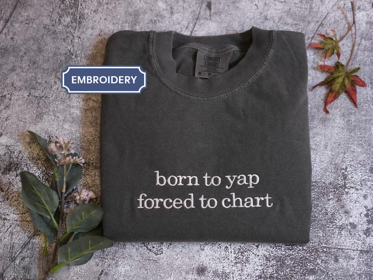 a t - shirt that says, born to vap forced to chart