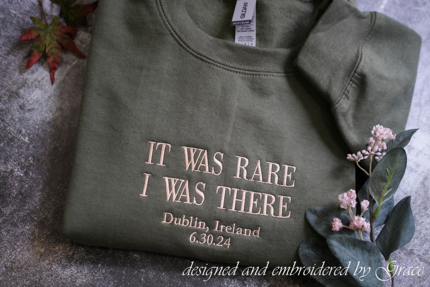 Custom Embroidered Concert Embroidered Sweatshirt