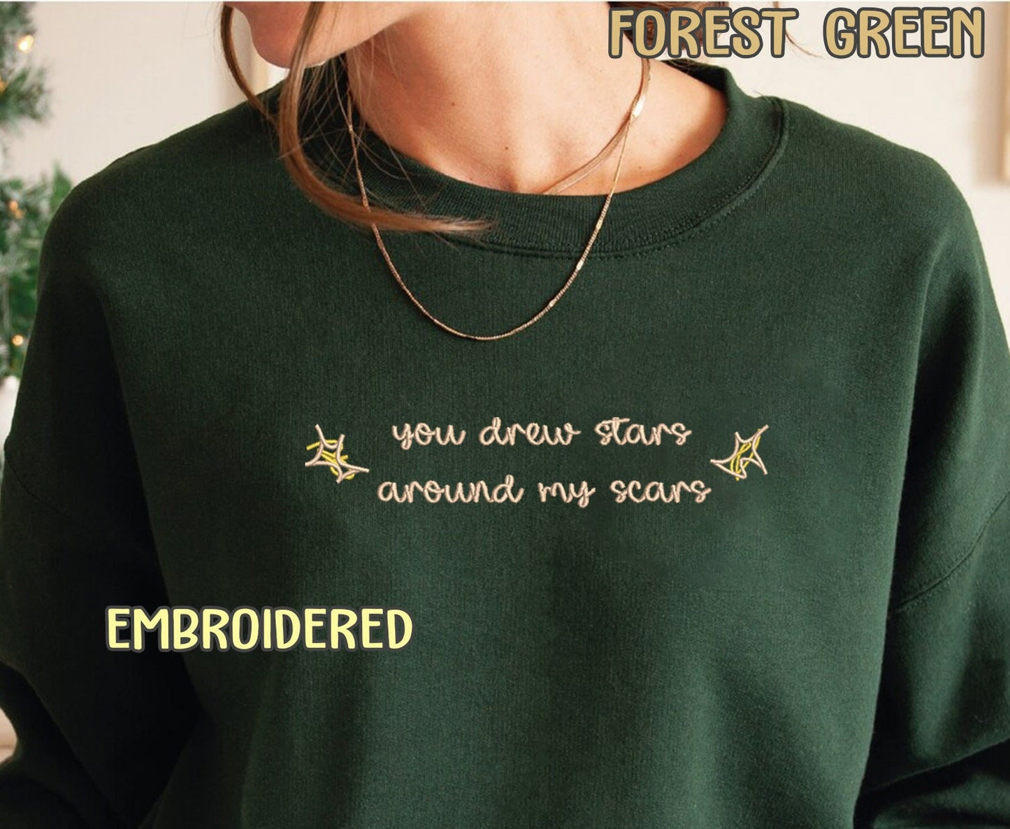 You drew stars around my scars