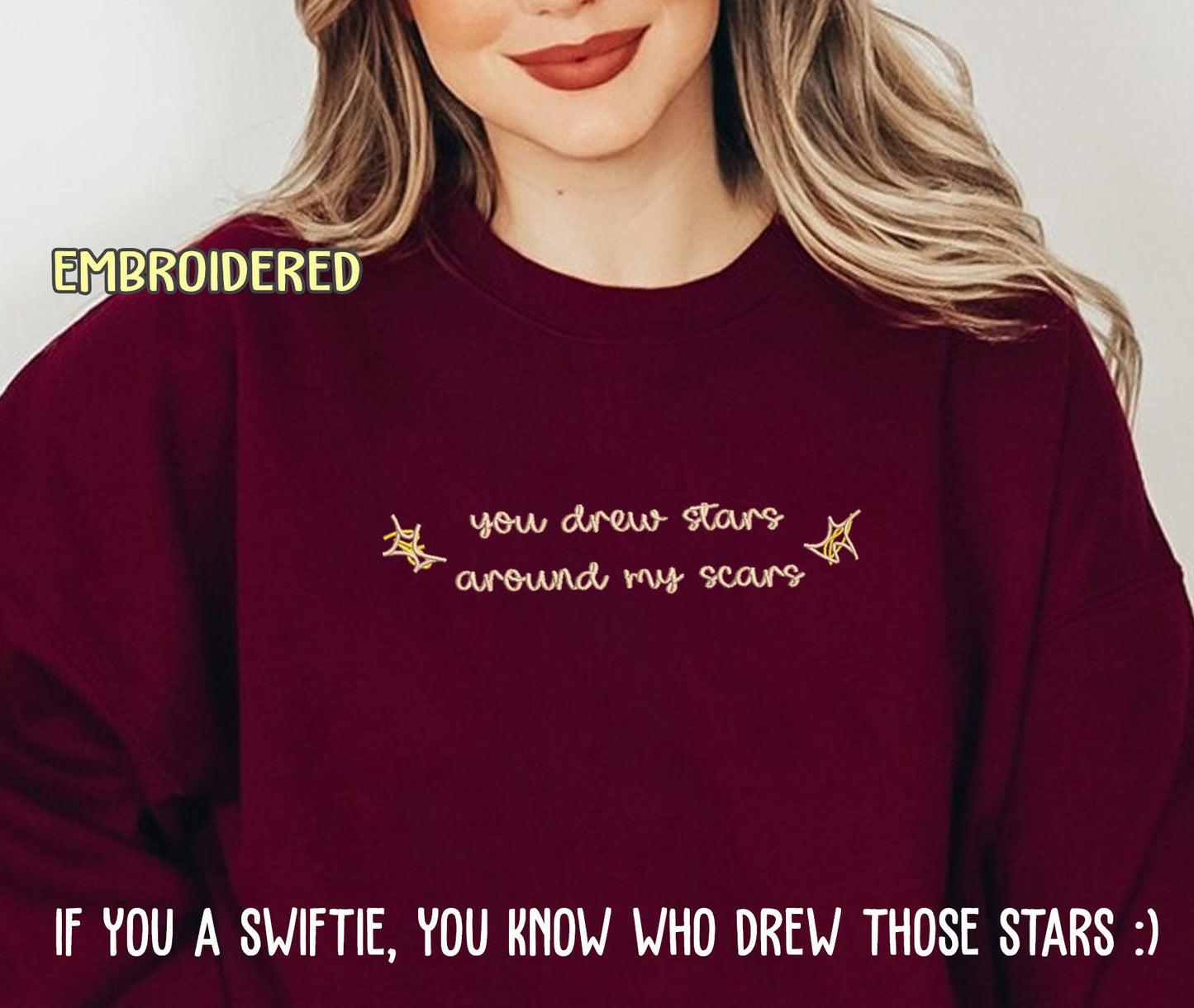 You drew stars around my scars