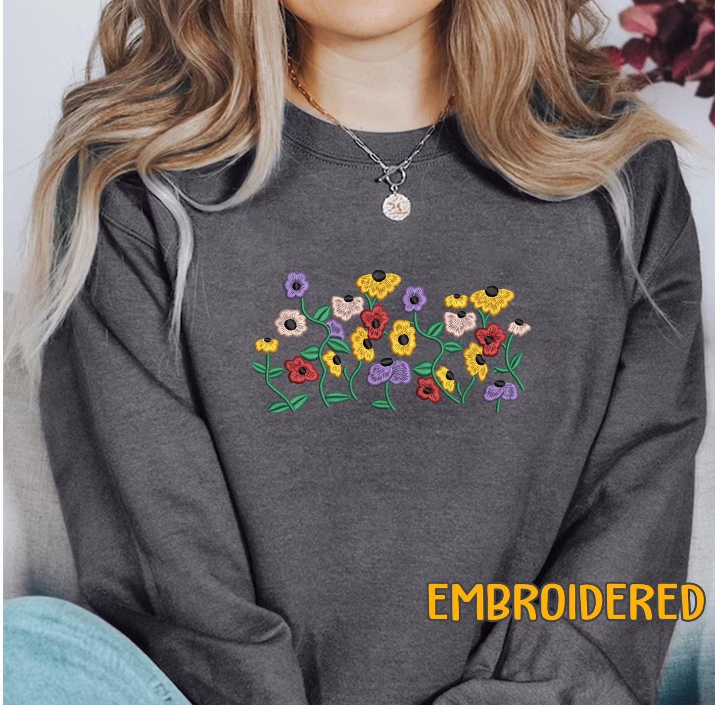 Embroidered Piano Flowers Eras Surprise Songs