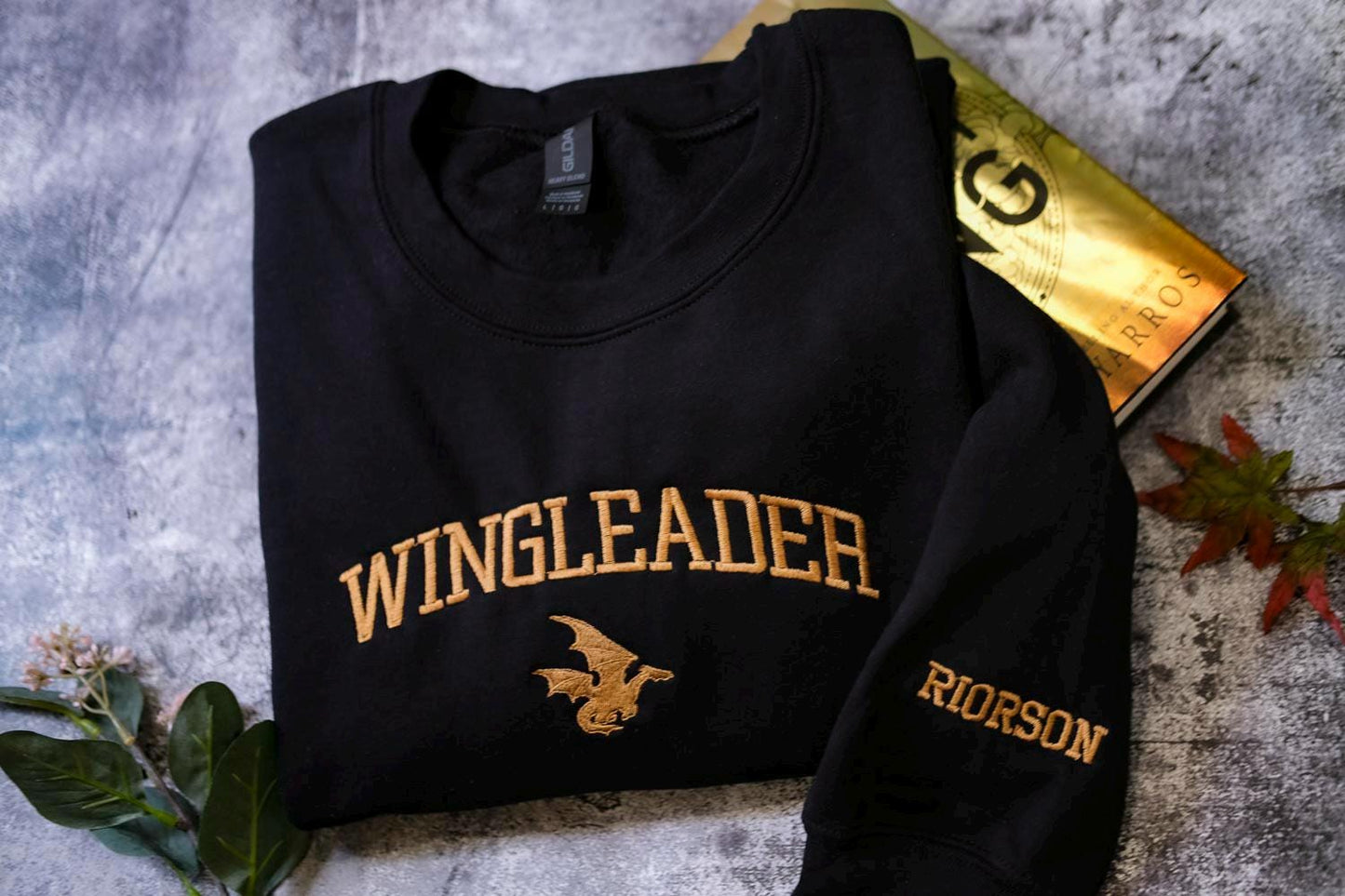 a black sweatshirt with the word wingleader on it