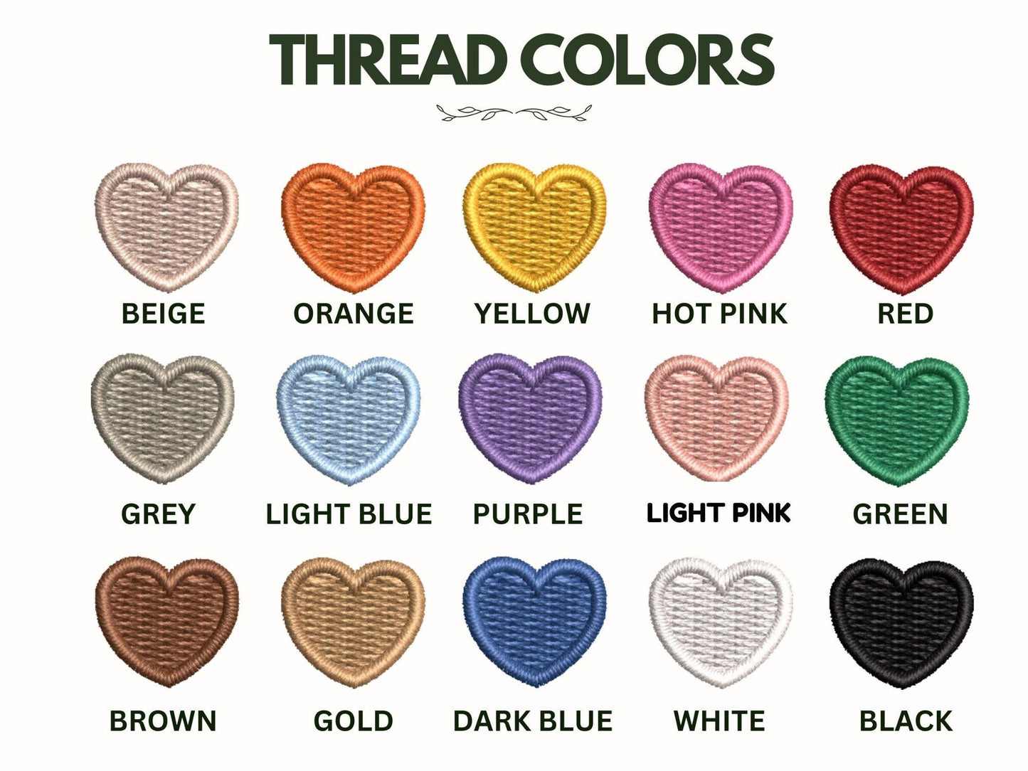 a bunch of different colors of hearts on a white background