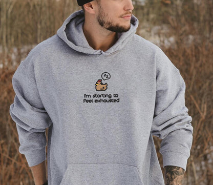 Pixel chicken I'm Starting To Feel Exhausted Valley Shirt, Sleepy Chicken Sweater, Pixel Art, Gamer Gift, For Him Pelican Town