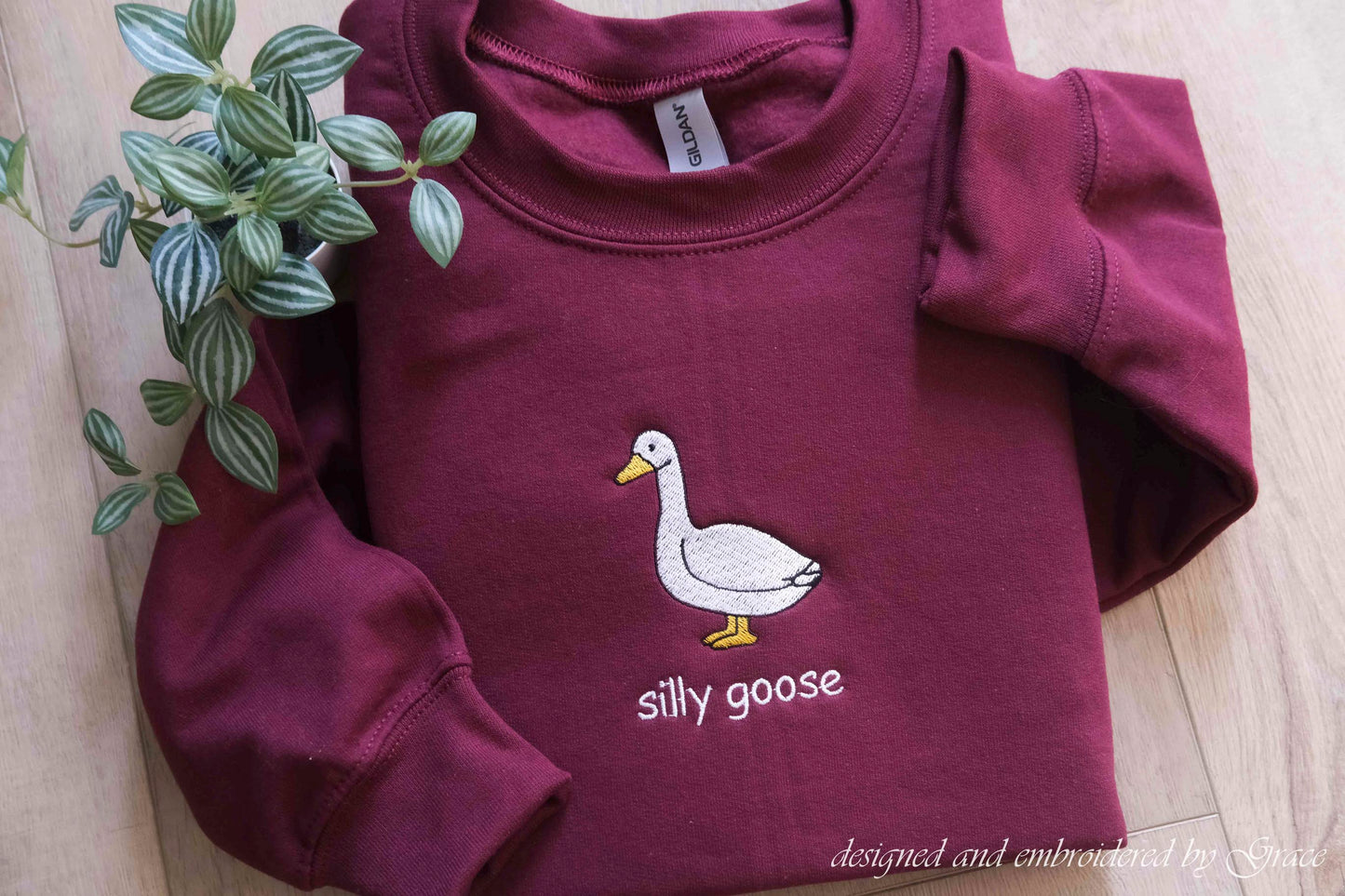 Silly Goose Funny Embroidered Sweatshirt | Hoodie | Tshirt