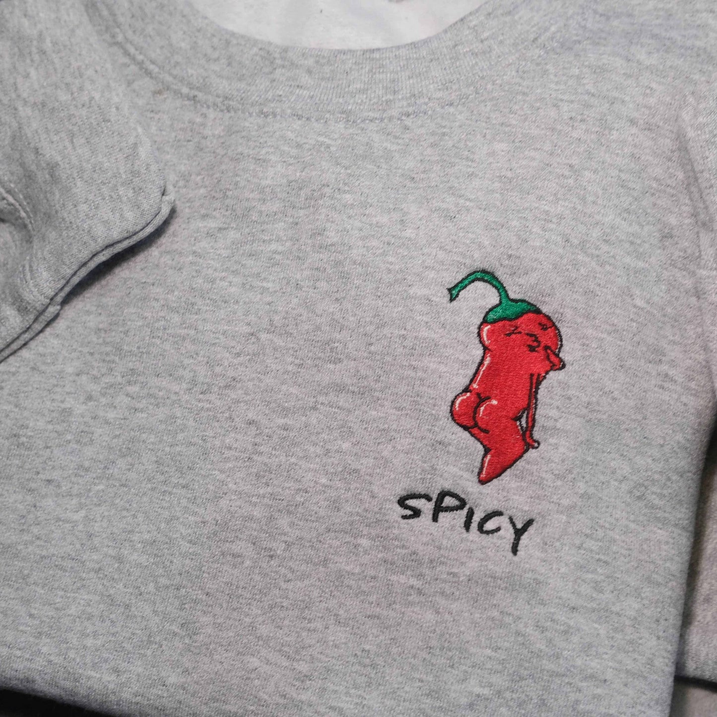 Spicy Funny Embroidered Sweatshirt | Hoodie | Tshirt