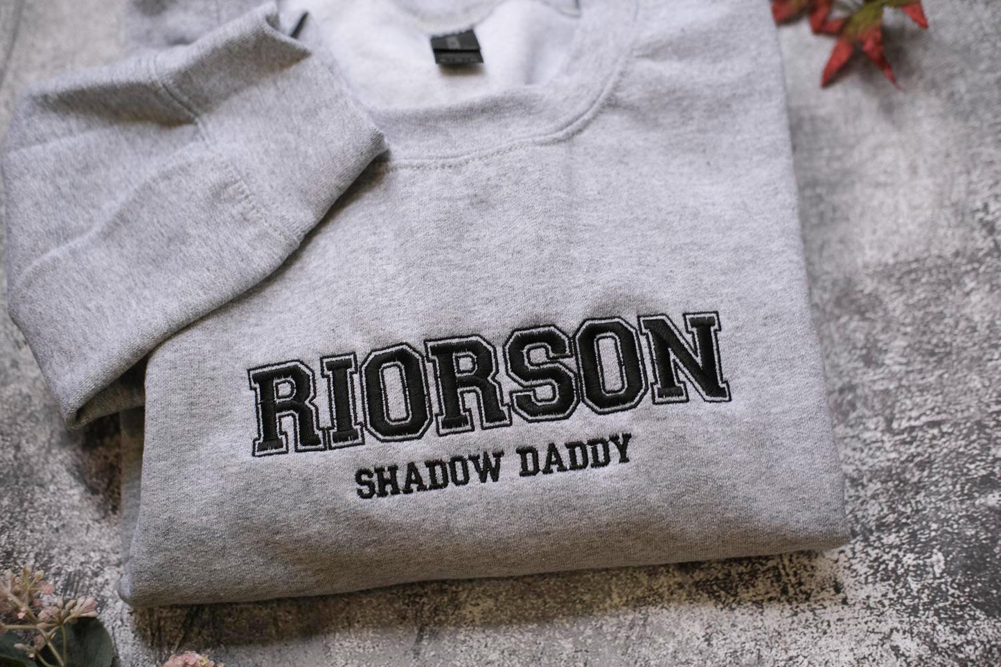 Riorson Shadow Daddy Embroidered Sweatshirt