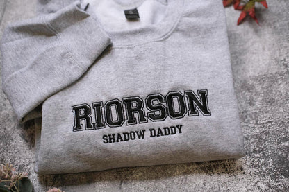 Riorson Shadow Daddy Embroidered Sweatshirt