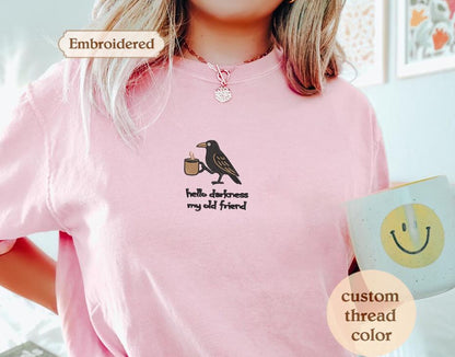 Embroidered: Hello darkness, my old friend