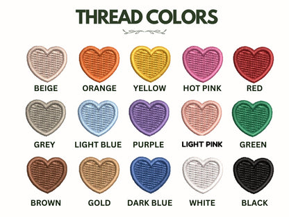 a bunch of different colors of hearts on a white background