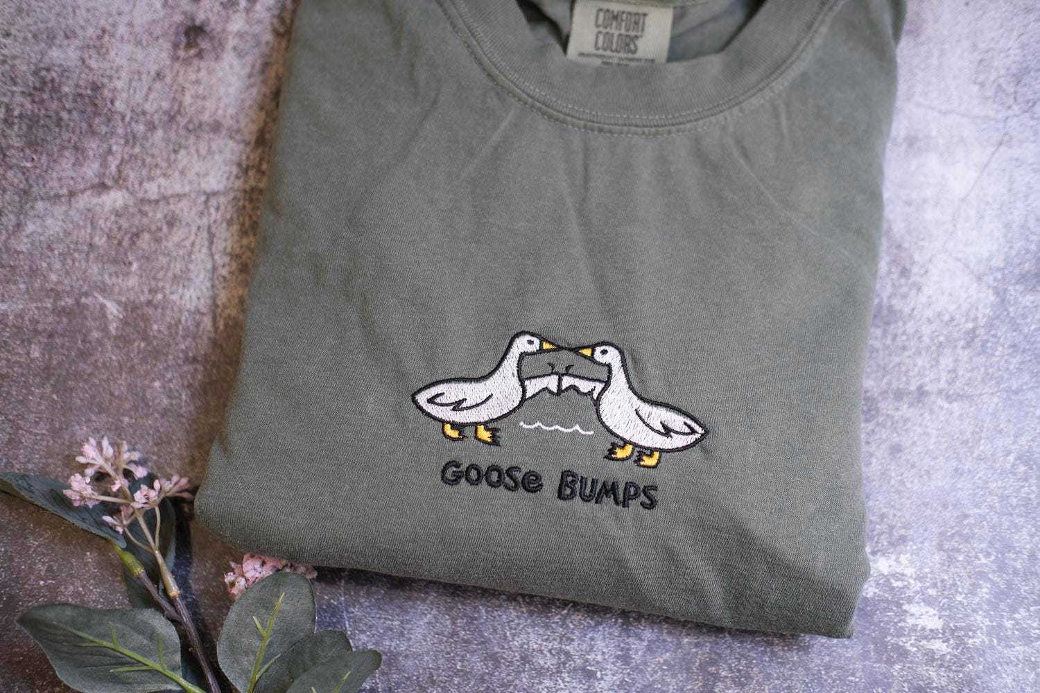 a couple of birds that are on a shirt