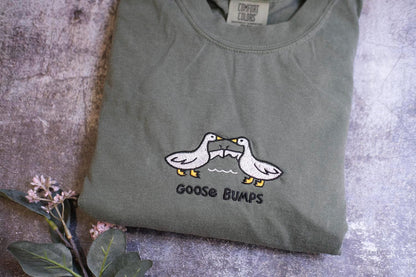 a couple of birds that are on a shirt