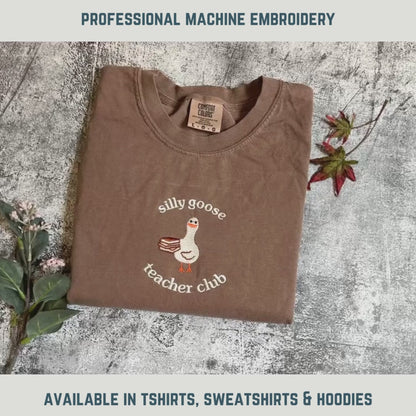 Silly Goose Teacher Club Embroidered Shirt