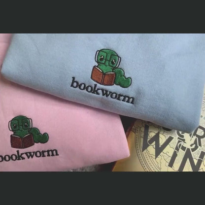 Bookworm Embroidered Sweatshirt