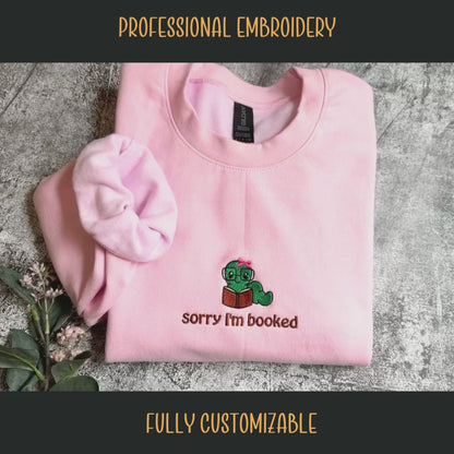 Girly Bookrowm Sorry I'm booked Shirt