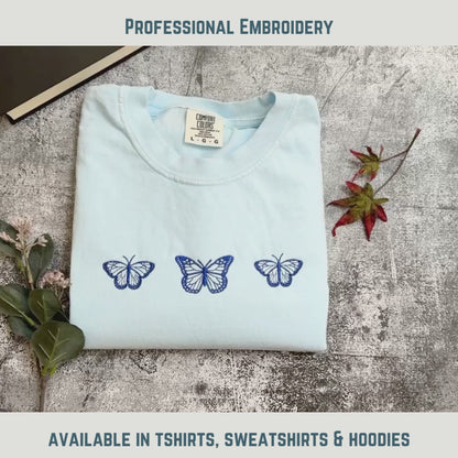 Butterfly Embroidered Shirt